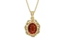 Ashtadhatu Hessonite Garnet Pendant Limited Quality (P5)