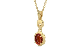 Ashtadhatu Hessonite Garnet Pendant Limited Quality (P6)