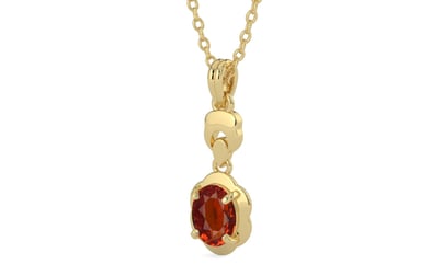 Ashtadhatu Hessonite Garnet Pendant Limited Quality (P6)