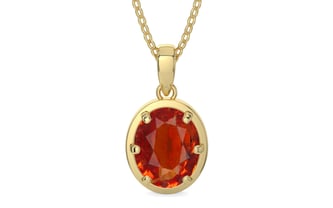 Ashtadhatu Hessonite Garnet Pendant Limited Quality (P8)