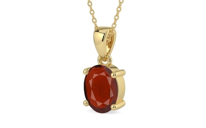Ashtadhatu Hessonite Garnet Pendant Prime Quality (P10)