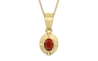 Ashtadhatu Hessonite Garnet Pendant Prime Quality (P11)