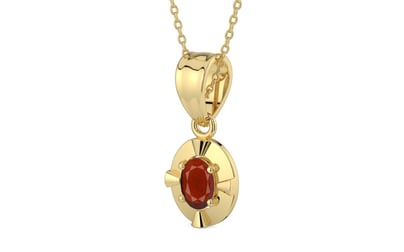 Ashtadhatu Hessonite Garnet Pendant Prime Quality (P11)