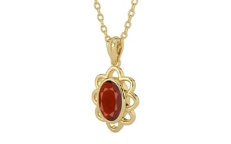 Ashtadhatu Hessonite Garnet Pendant Prime Quality (P3)