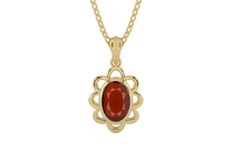 Ashtadhatu Hessonite Garnet Pendant Prime Quality (P3)