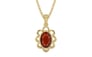 Ashtadhatu Hessonite Garnet Pendant Prime Quality (P3)