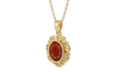 Ashtadhatu Hessonite Garnet Pendant Prime Quality (P5)