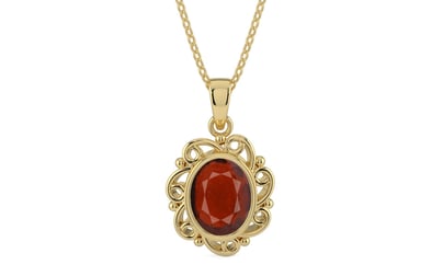 Ashtadhatu Hessonite Garnet Pendant Prime Quality (P5)