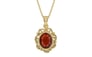 Ashtadhatu Hessonite Garnet Pendant Prime Quality (P5)