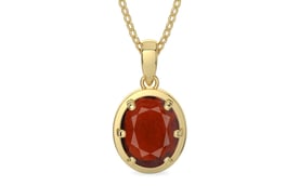 Ashtadhatu Hessonite Garnet Pendant Prime Quality (P8)