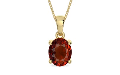 Ashtadhatu Hessonite Garnet Pendant Rare Quality (P10)