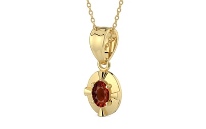 Ashtadhatu Hessonite Garnet Pendant Rare Quality (P11)