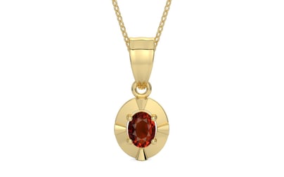 Ashtadhatu Hessonite Garnet Pendant Rare Quality (P11)