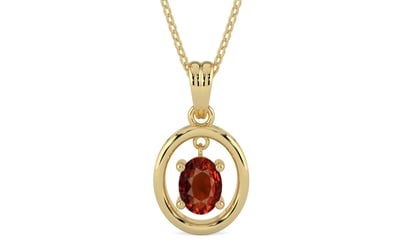 Ashtadhatu Hessonite Garnet Pendant Rare Quality (P2)