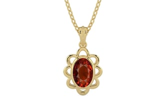 Ashtadhatu Hessonite Garnet Pendant Rare Quality (P3)