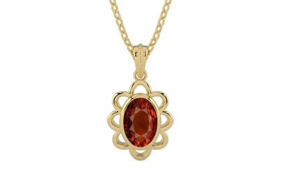 Ashtadhatu Hessonite Garnet Pendant Rare Quality (P3)