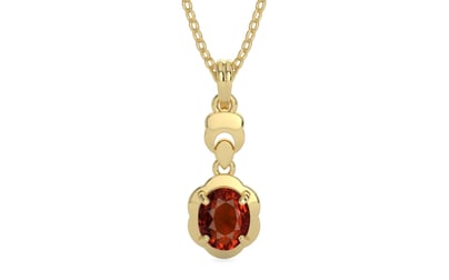 Ashtadhatu Hessonite Garnet Pendant Rare Quality (P6)