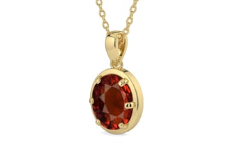 Ashtadhatu Hessonite Garnet Pendant Rare Quality (P8)