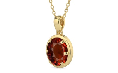 Ashtadhatu Hessonite Garnet Pendant Rare Quality (P8)