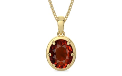 Ashtadhatu Hessonite Garnet Pendant Rare Quality (P8)