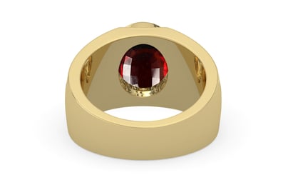 Ashtadhatu Hessonite Garnet Ring Fine Quality (R1)
