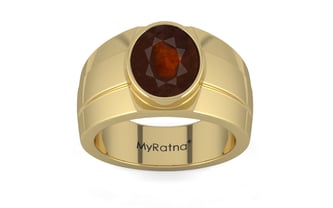 Ashtadhatu Hessonite Garnet Ring Fine Quality (R1)
