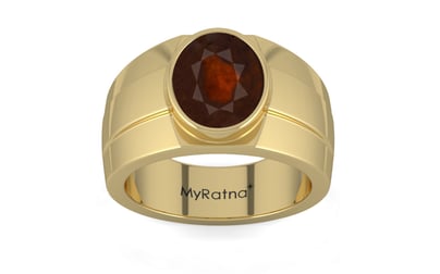 Ashtadhatu Hessonite Garnet Ring Fine Quality (R1)