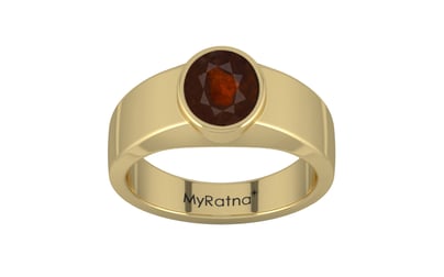 Ashtadhatu Hessonite Garnet Ring Fine Quality (R10)