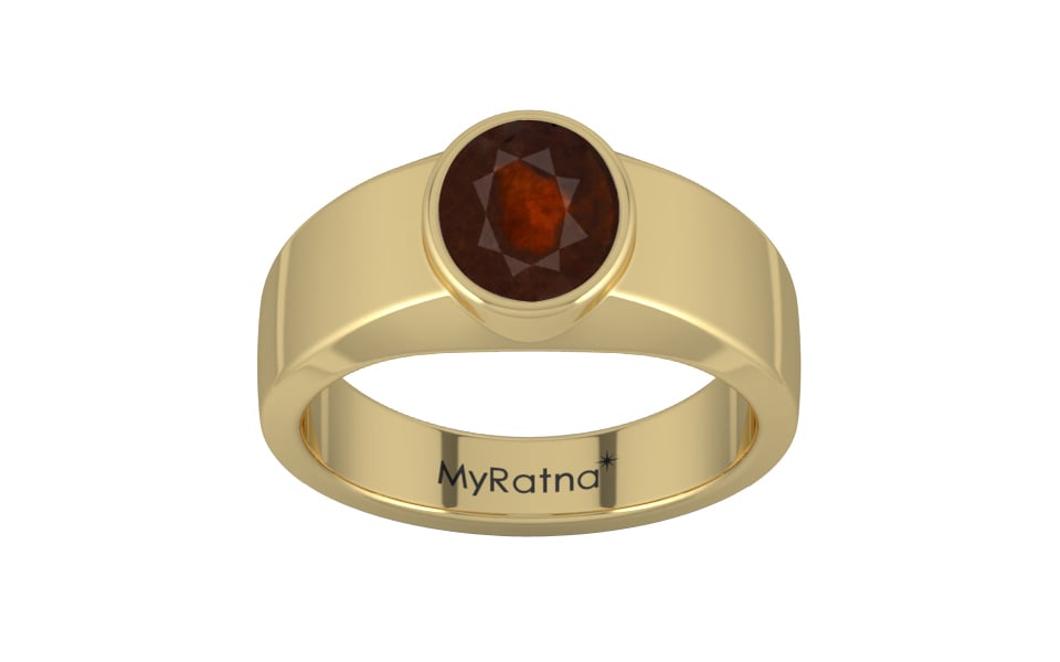 Ashtadhatu Hessonite Garnet Ring Fine Quality (R10)