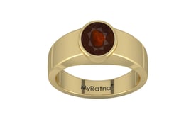 Ashtadhatu Hessonite Garnet Ring Fine Quality (R10)