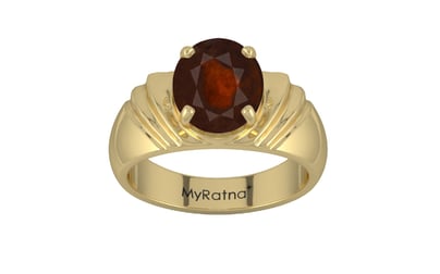 Ashtadhatu Hessonite Garnet Ring Fine Quality (R4)