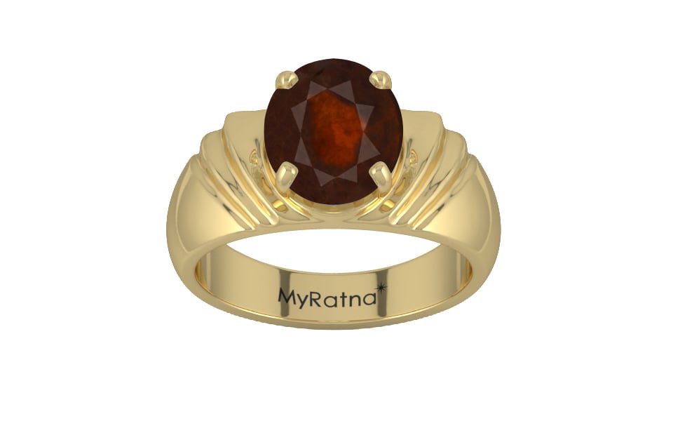 Ashtadhatu Hessonite Garnet Ring Fine Quality (R4)