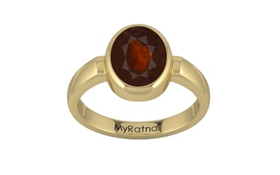 Ashtadhatu Hessonite Garnet Ring Fine Quality (R6)