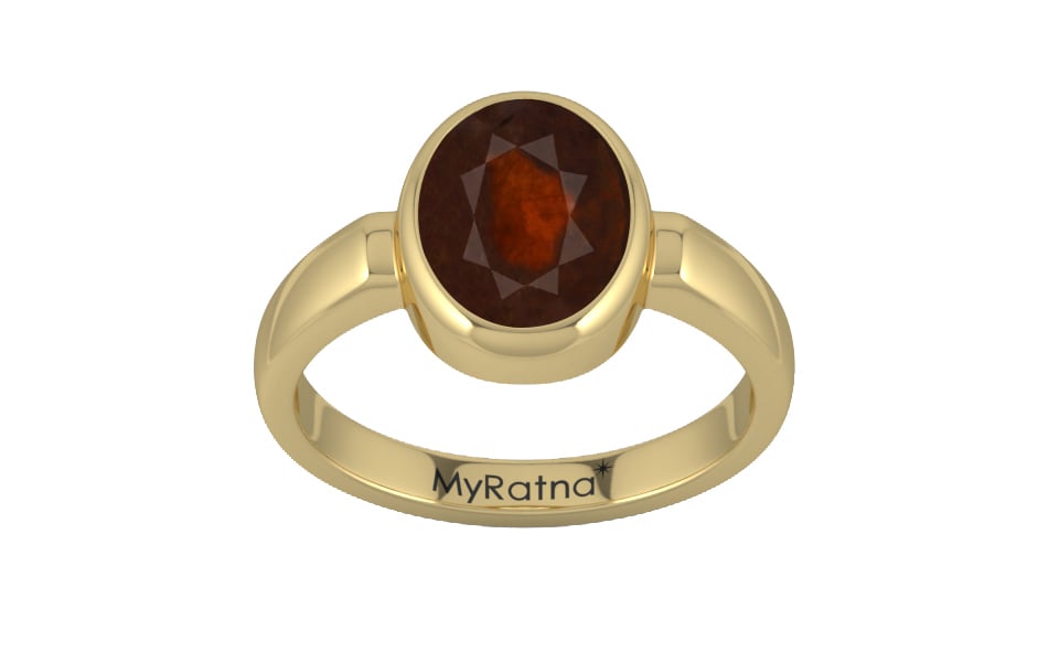 Ashtadhatu Hessonite Garnet Ring Fine Quality (R6)