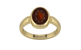 Ashtadhatu Hessonite Garnet Ring Fine Quality (R6)