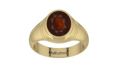 Ashtadhatu Hessonite Garnet Ring Fine Quality (R7)
