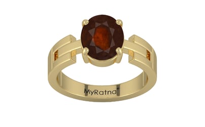 Ashtadhatu Hessonite Garnet Ring Fine Quality (R8)