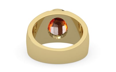 Ashtadhatu Hessonite Garnet Ring Limited Quality (R1)