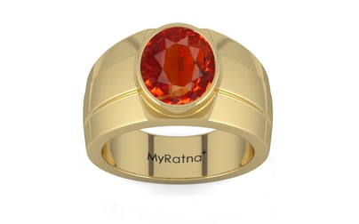Ashtadhatu Hessonite Garnet Ring Limited Quality (R1)