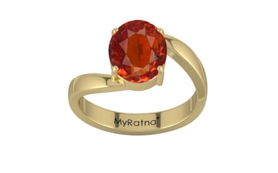 Ashtadhatu Hessonite Garnet Ring Limited Quality (R2)