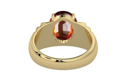 Ashtadhatu Hessonite Garnet Ring Limited Quality (R4)