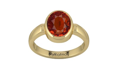Ashtadhatu Hessonite Garnet Ring Limited Quality (R6)