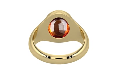 Ashtadhatu Hessonite Garnet Ring Limited Quality (R7)