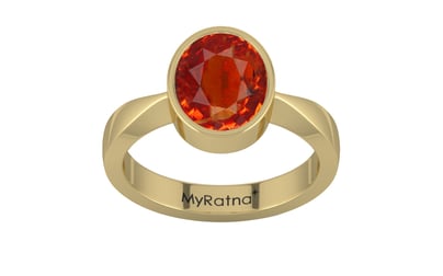 Ashtadhatu Hessonite Garnet Ring Limited Quality (R9)