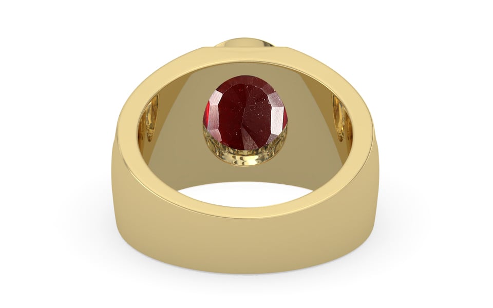 Ashtadhatu Hessonite Garnet Ring Prime Quality (R1)
