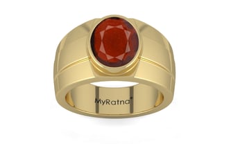 Ashtadhatu Hessonite Garnet Ring Prime Quality (R1)