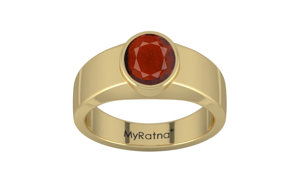 Ashtadhatu Hessonite Garnet Ring Prime Quality (R10)