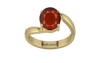 Ashtadhatu Hessonite Garnet Ring Prime Quality (R2)