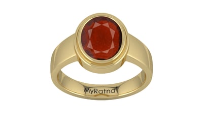 Ashtadhatu Hessonite Garnet Ring Prime Quality (R3)