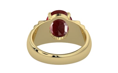Ashtadhatu Hessonite Garnet Ring Prime Quality (R4)
